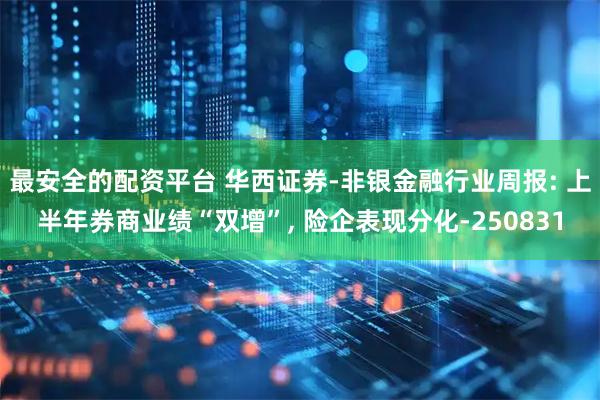 最安全的配资平台 华西证券-非银金融行业周报: 上半年券商业绩“双增”, 险企表现分化-250831