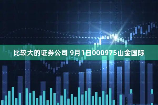 比较大的证券公司 9月1日000975山金国际