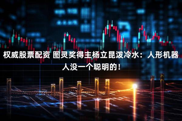 权威股票配资 图灵奖得主杨立昆泼冷水：人形机器人没一个聪明的！