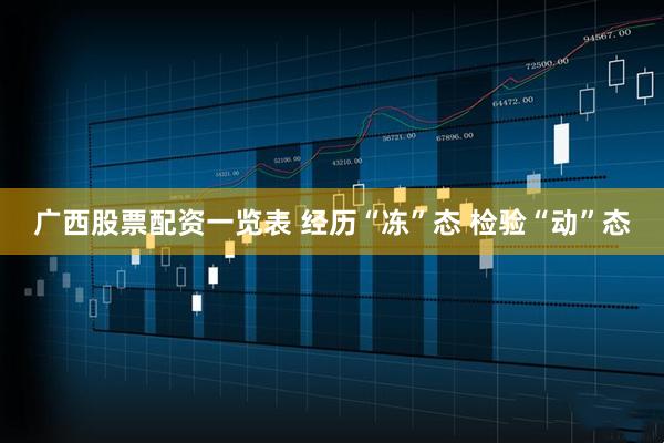广西股票配资一览表 经历“冻”态 检验“动”态