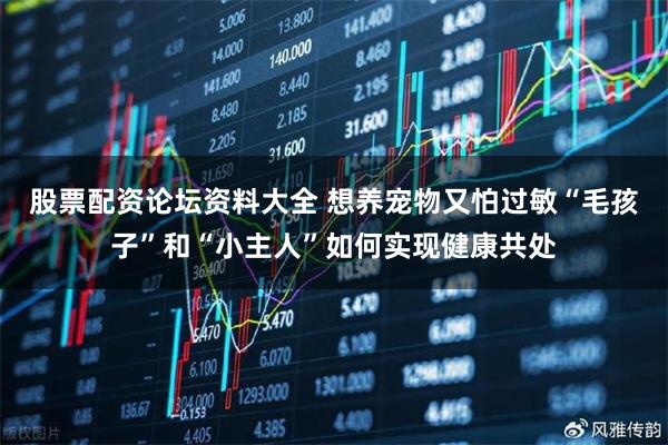 股票配资论坛资料大全 想养宠物又怕过敏“毛孩子”和“小主人”如何实现健康共处